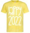 Men's T-Shirt Happy 2020 cornsilk фото