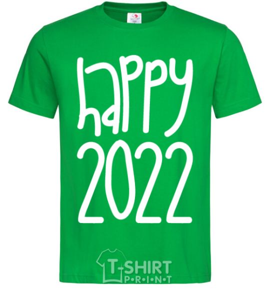 Мужская футболка Happy 2020 Зеленый фото