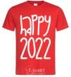 Мужская футболка Happy 2020 Красный фото