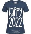 Женская футболка Happy 2020 Темно-синий фото