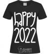 Women's T-shirt Happy 2020 black фото