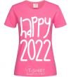 Женская футболка Happy 2020 Ярко-розовый фото