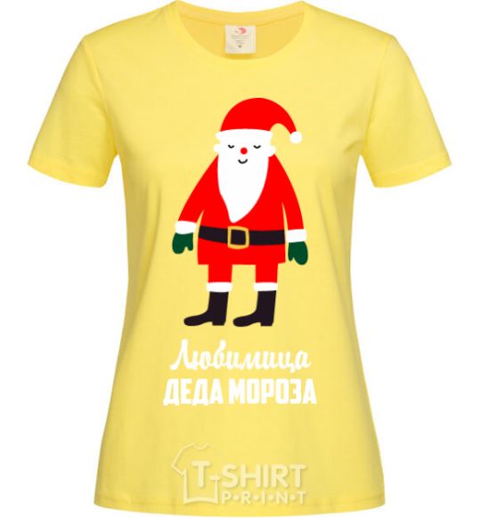 Women's T-shirt Santa's favorite cornsilk фото