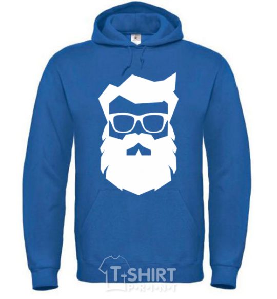 Men`s hoodie Modern Santa royal фото