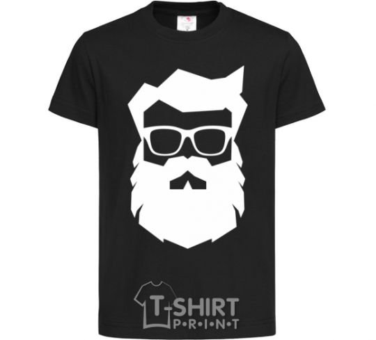 Kids T-shirt Modern Santa black фото