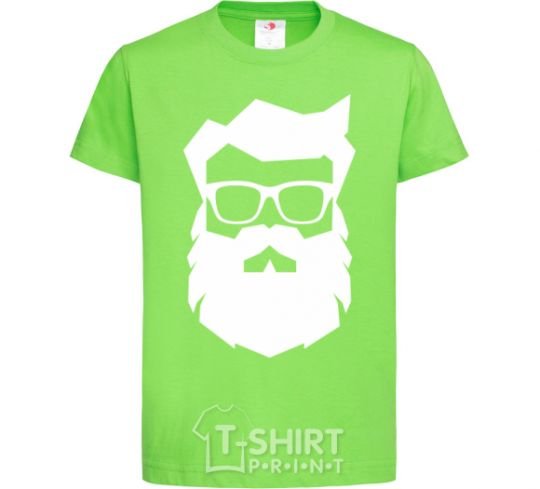 Kids T-shirt Modern Santa orchid-green фото