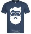 Men's T-Shirt Modern Santa navy-blue фото