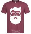 Men's T-Shirt Modern Santa burgundy фото