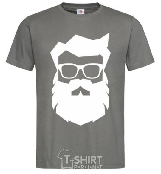 Men's T-Shirt Modern Santa dark-grey фото