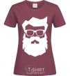 Women's T-shirt Modern Santa burgundy фото