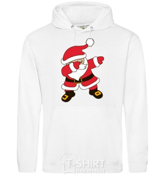 Men`s hoodie Hype Santa White фото