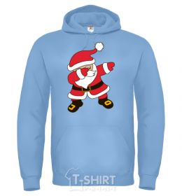 Men`s hoodie Hype Santa sky-blue фото