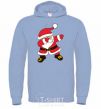 Men`s hoodie Hype Santa sky-blue фото