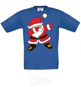 Kids T-shirt Hype Santa royal-blue фото