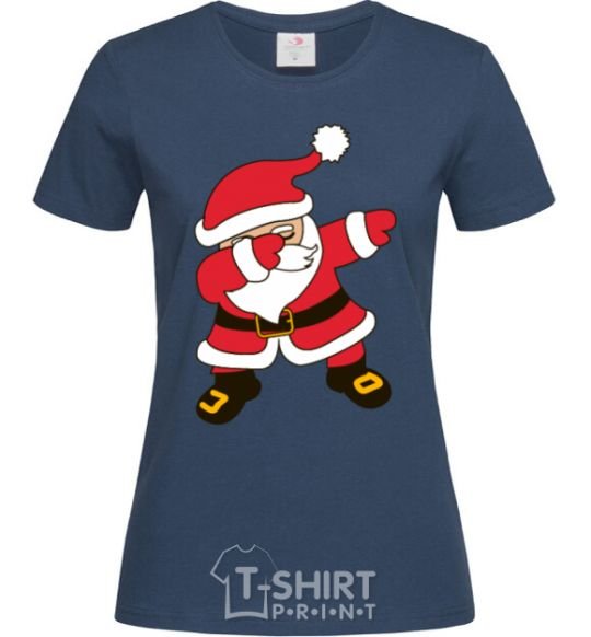 Women's T-shirt Hype Santa navy-blue фото