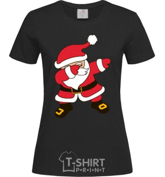 Women's T-shirt Hype Santa black фото