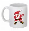Ceramic mug Hype Santa White фото