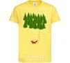 Kids T-shirt Forest and fox cornsilk фото