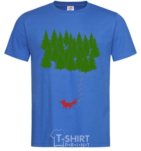 Мужская футболка Forest and fox Ярко-синий фото