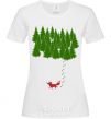 Women's T-shirt Forest and fox White фото