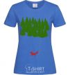 Women's T-shirt Forest and fox royal-blue фото