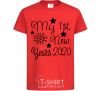 Kids T-shirt My first New Year 2020 red фото