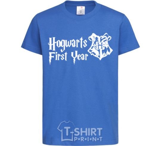 Kids T-shirt Hogwarts first year royal-blue фото