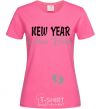 Женская футболка New Year new baby Ярко-розовый фото