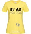 Women's T-shirt New Year new baby cornsilk фото