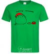 Men's T-Shirt Meowy Christmas kelly-green фото