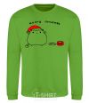 Sweatshirt Meowy Christmas orchid-green фото