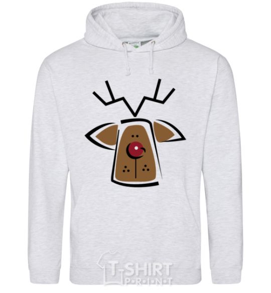 Men`s hoodie SWEET DEER sport-grey фото