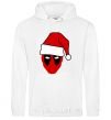 Men`s hoodie Christmas Deadpool White фото