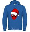 Men`s hoodie Christmas Deadpool royal фото