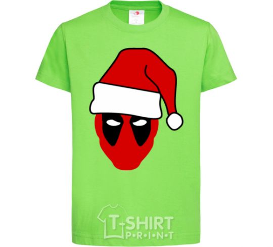 Детская футболка Christmas Deadpool Лаймовый фото