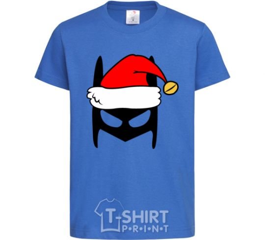 Kids T-shirt Christmas batman royal-blue фото