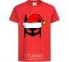 Kids T-shirt Christmas batman red фото