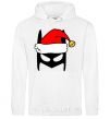 Men`s hoodie Christmas batman White фото