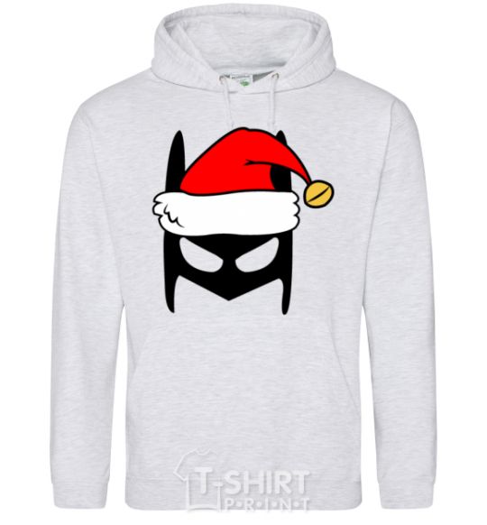 Men`s hoodie Christmas batman sport-grey фото