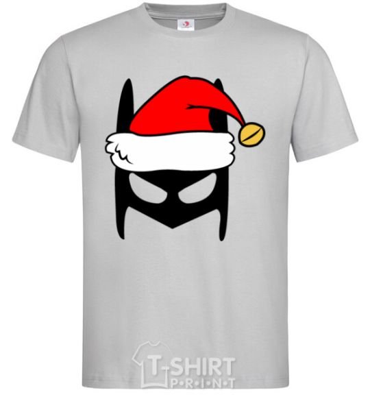 Men's T-Shirt Christmas batman grey фото