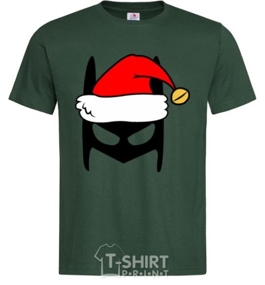 Men's T-Shirt Christmas batman bottle-green фото