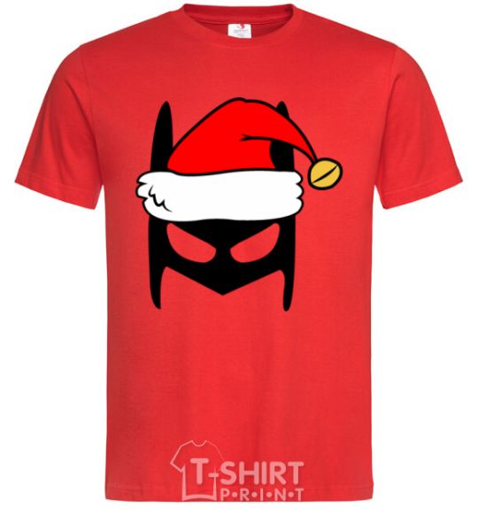 Men's T-Shirt Christmas batman red фото