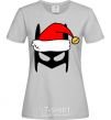 Women's T-shirt Christmas batman grey фото