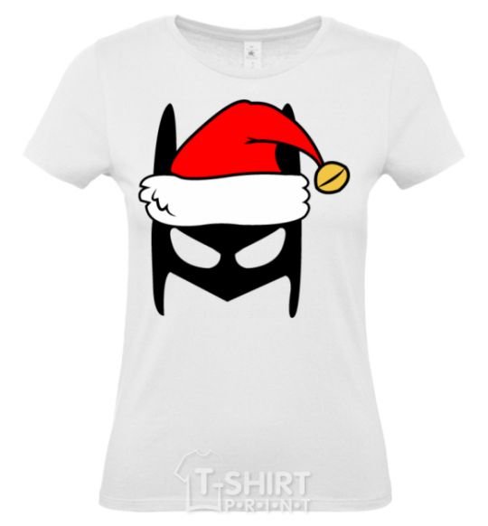 Women's T-shirt Christmas batman White фото