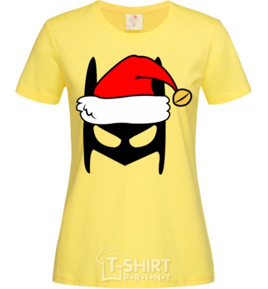 Women's T-shirt Christmas batman cornsilk фото