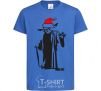 Kids T-shirt Christmas Yoda royal-blue фото