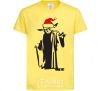 Kids T-shirt Christmas Yoda cornsilk фото