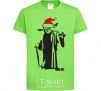 Kids T-shirt Christmas Yoda orchid-green фото