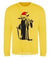 Sweatshirt Christmas Yoda yellow фото