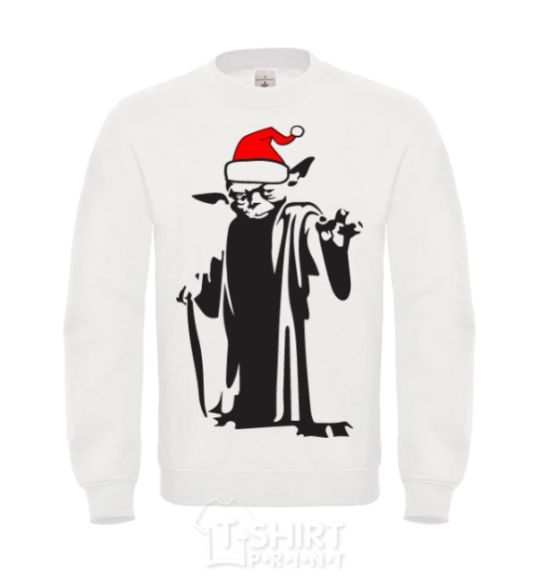 Sweatshirt Christmas Yoda White фото